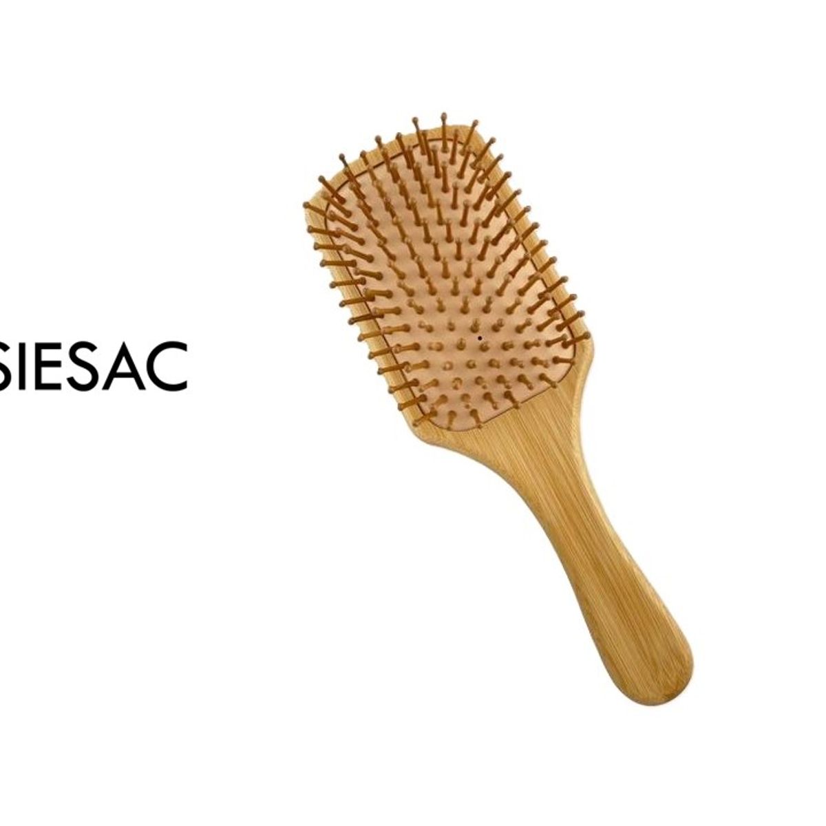 GENERICO - CEPILLO DE BAMBU DESENREDANTE MODELO RAQUETA