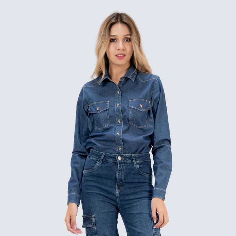 PARADA 111 - CAMISA DENIM MODA MUJER PARADA111 ROUS