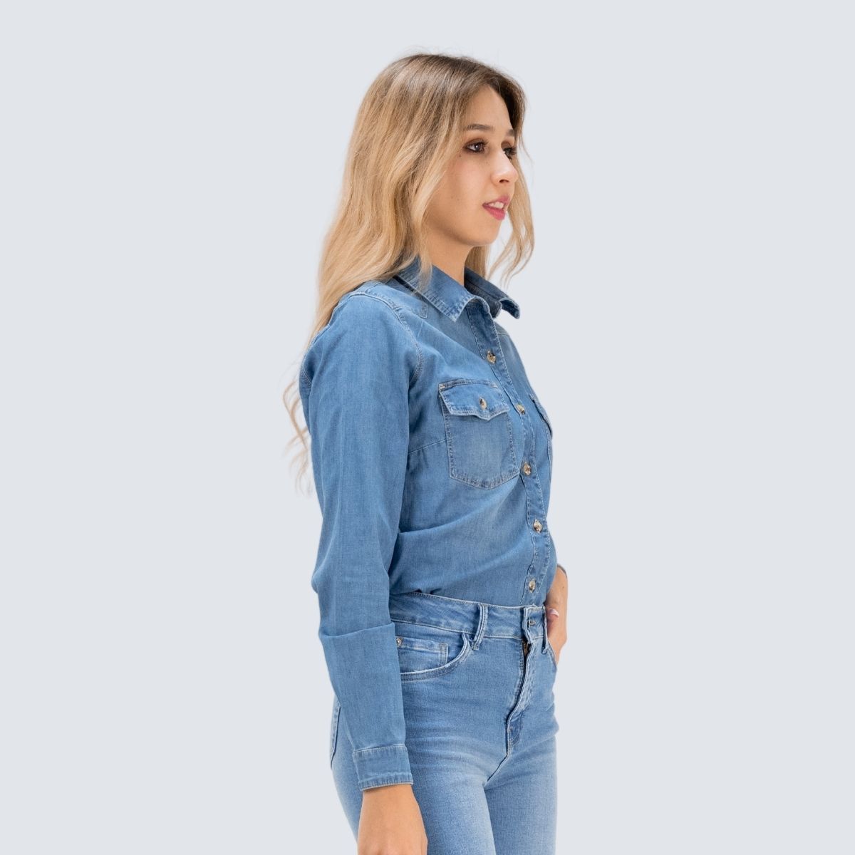 PARADA 111 - CAMISA DENIM MODA MUJER PARADA111 ROUS