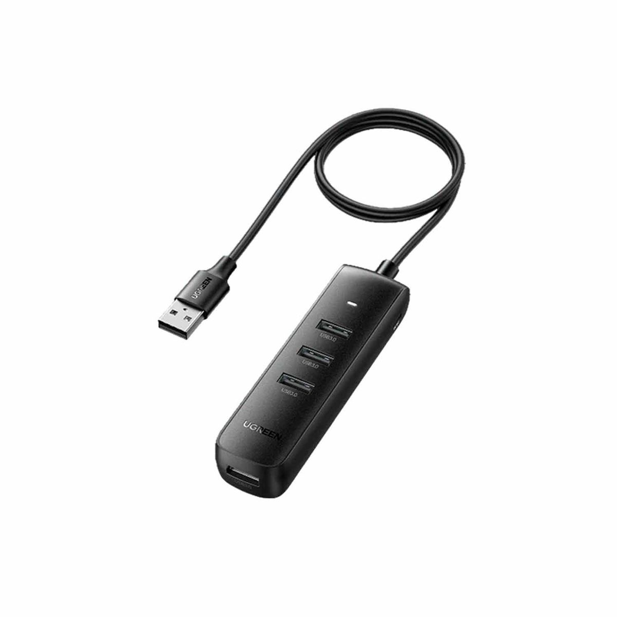 UGREEN - Adaptador Hub USB Ugreen 4 Puertos Cm416 Black
