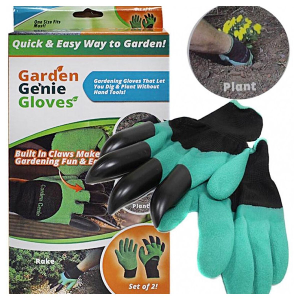 GENERICO - Guantes para Jardineria Impermeables para Excavar de Genio del Jardín