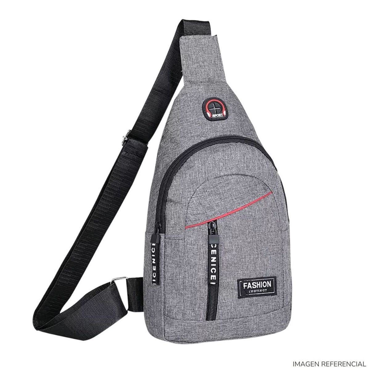 GENERICO - Mochila Morral Bandolera Riñonera Cruzado Juvenil Antirrobo Con USB