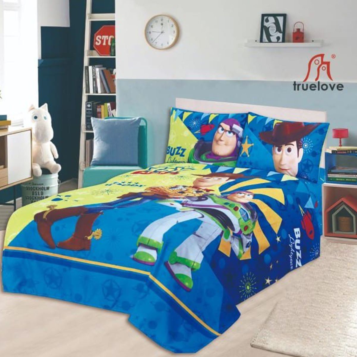 TRUELOVE - CUBRECAMA CON SHERPA  DISNEY DE 1.5 PLZ