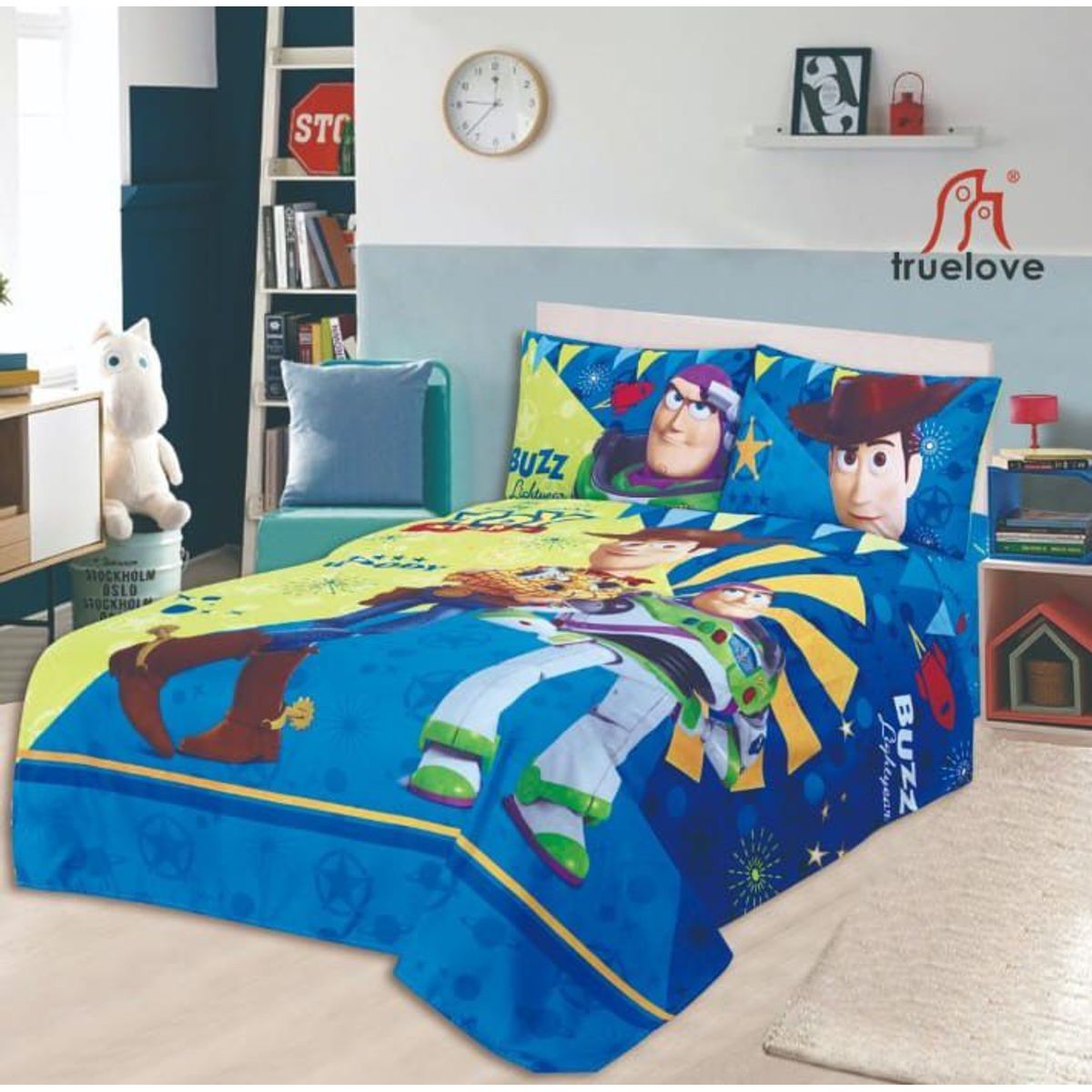 TRUELOVE - CUBRECAMA CON SHERPA  DISNEY DE 1.5 PLZ