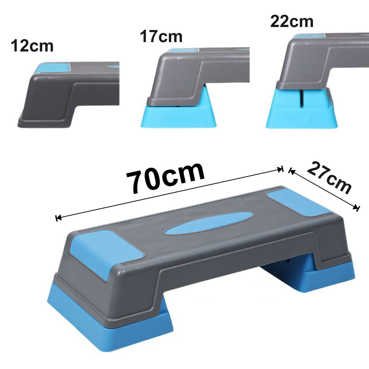 LIVE UP - Step Aeróbicos Pilates de 3 Niveles, Ejercicios, Fitness Liveup