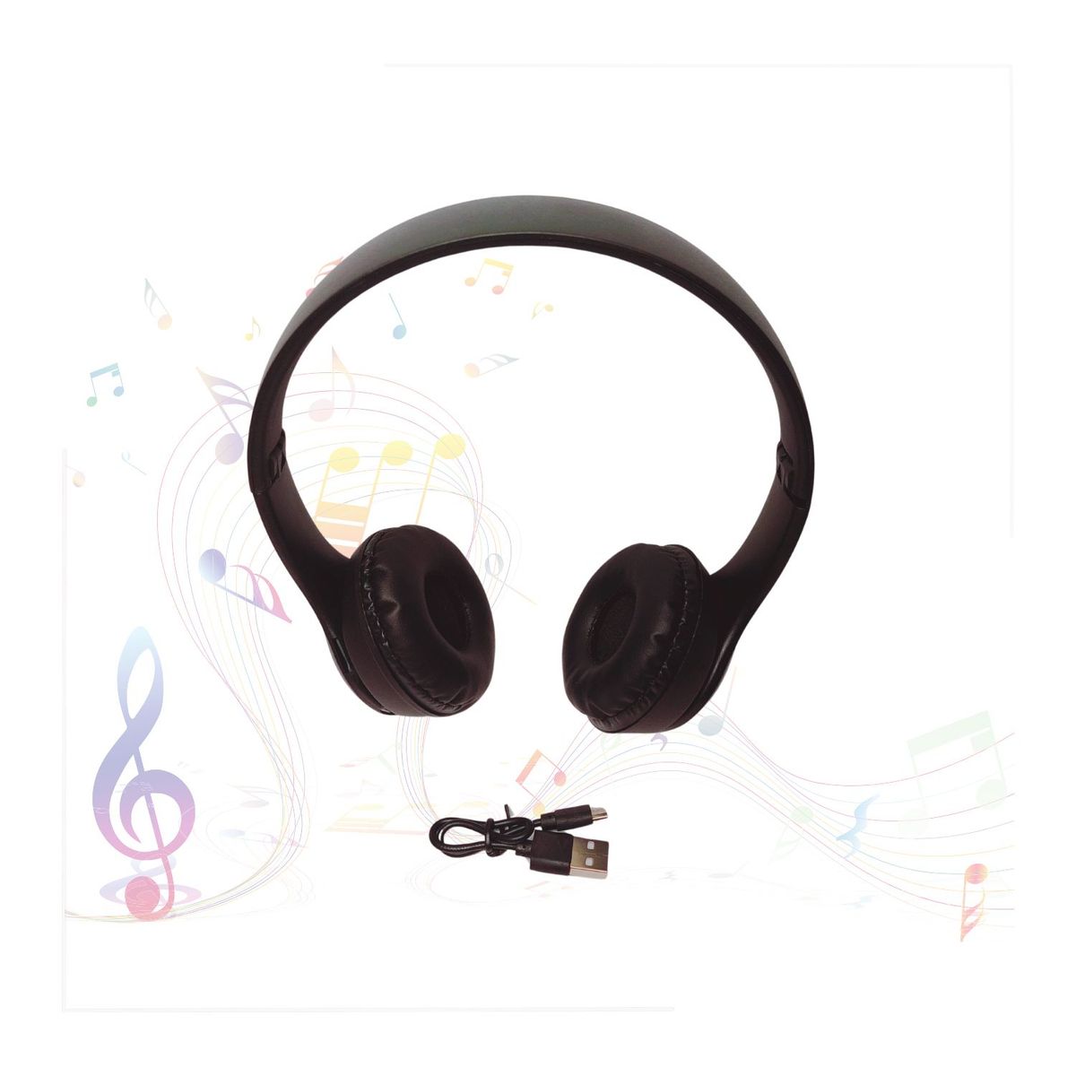 GENERICO - Auriculares con Bluetooth Inalámbrico P47 Negro