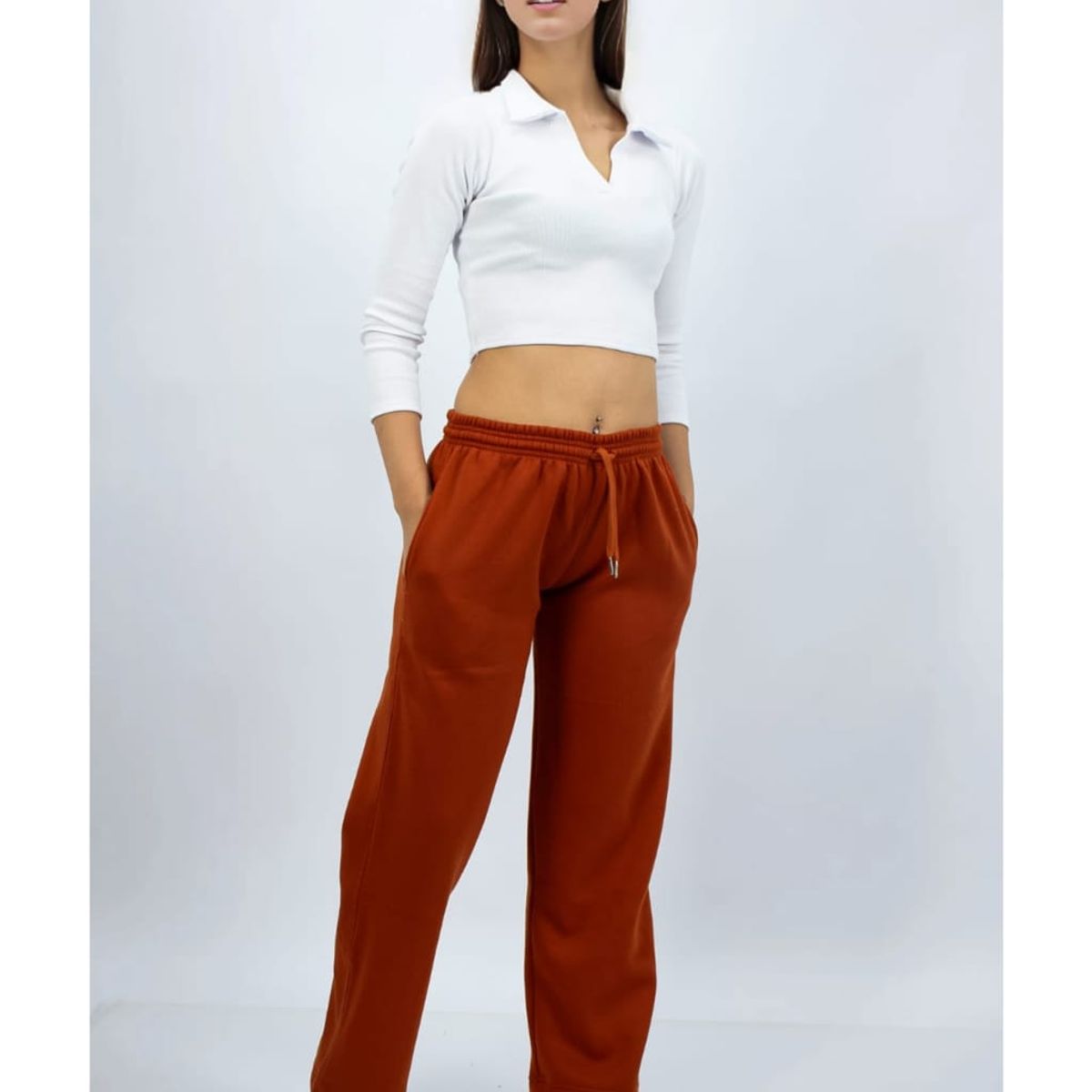 ENKI - Pantalón Palazzo Para Mujer Franela Comodidad y Estilo