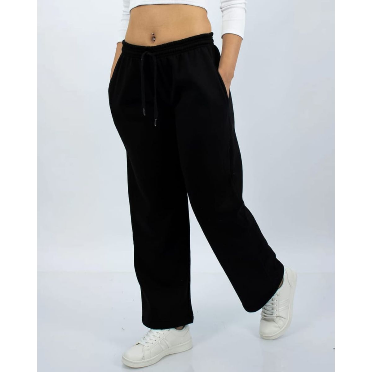 ENKI - Pantalón Palazzo Para Mujer Franela Comodidad y Estilo