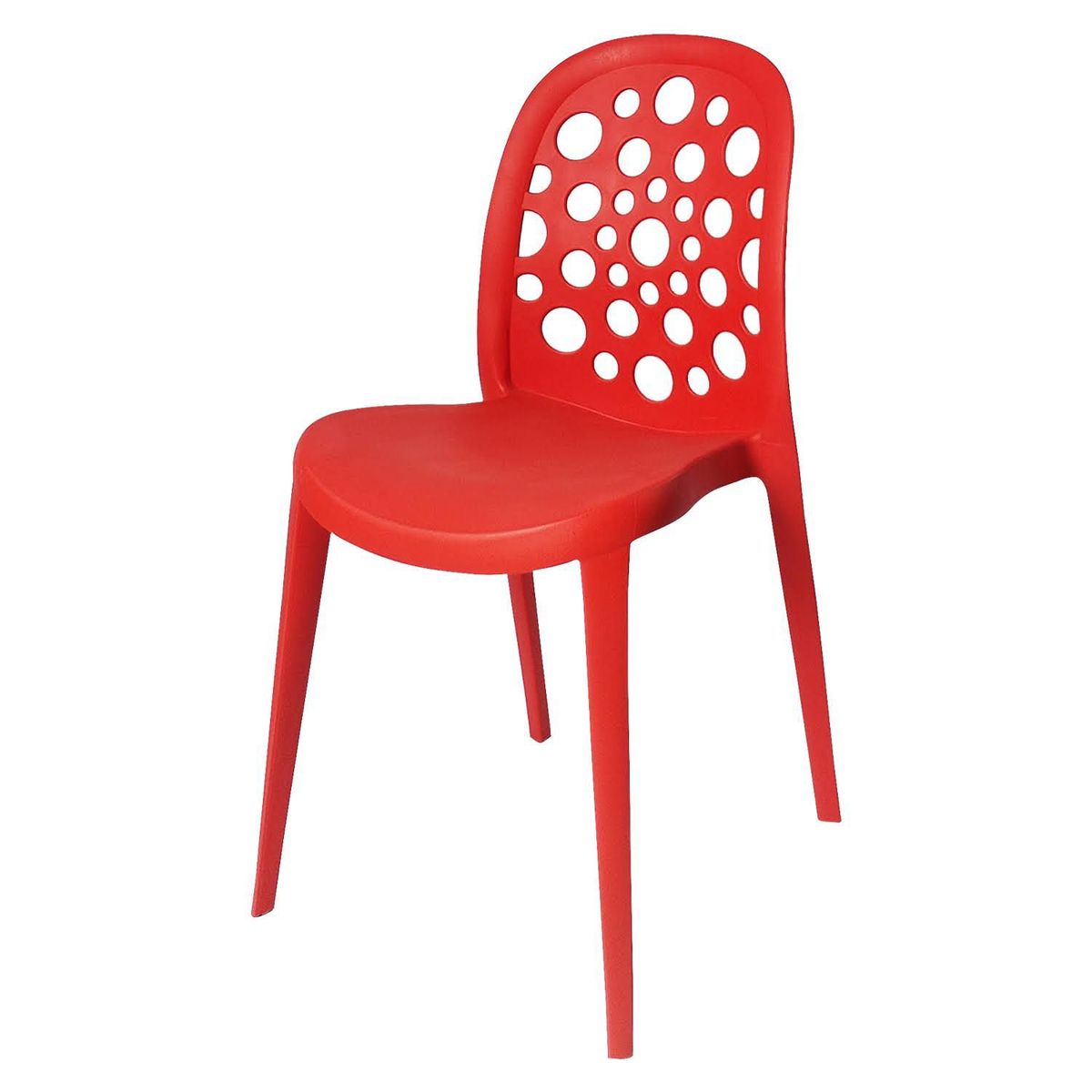 ARKIMUEBLES - Silla de polipropileno modelo Sabrina rojo