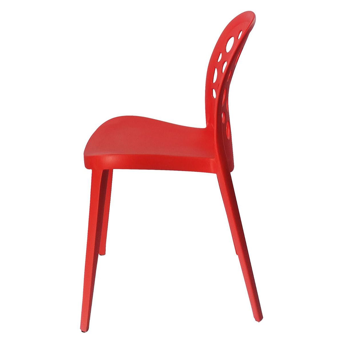 ARKIMUEBLES - Silla de polipropileno modelo Sabrina rojo