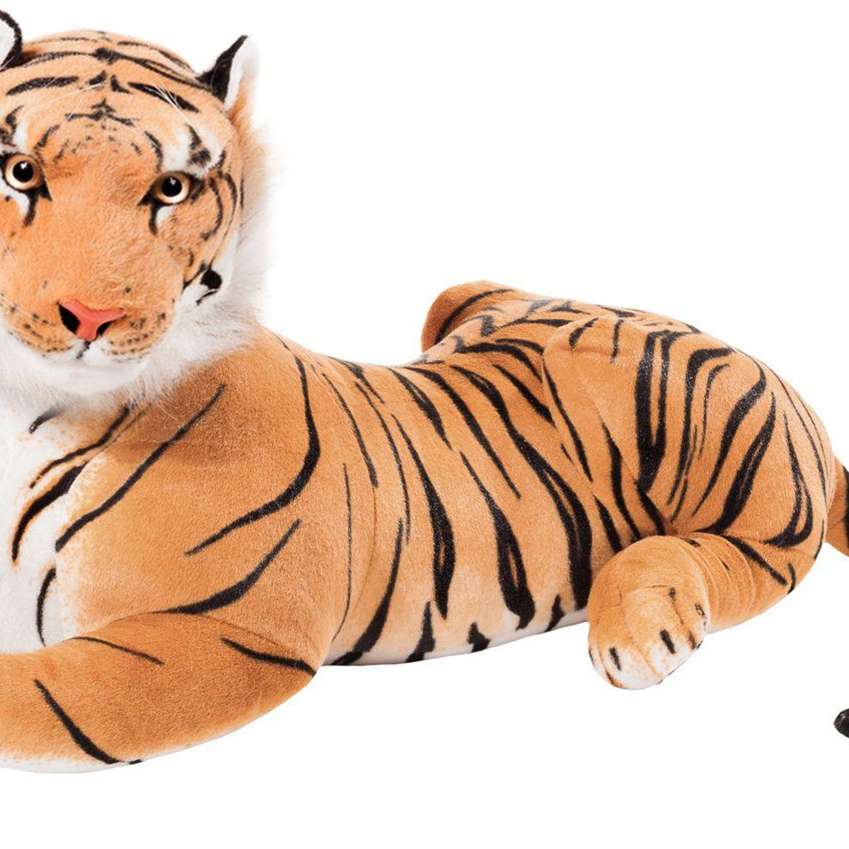 GENERICO - Peluche realista con forma de tigre acostado de 75cm