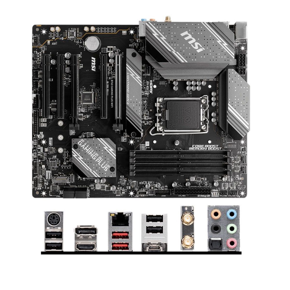 Msi - Motherboard MSI B760 GAMING PLUS WIFI Chipset Intel LGA1700 HDM DP ATX