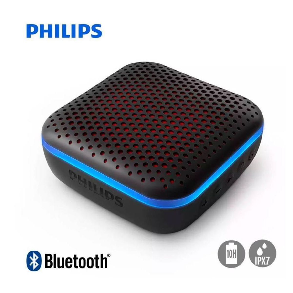 PHILIPS - Parlante Philips TAS2505 Bluetooth IPX7 LED Multicolor Impermeable