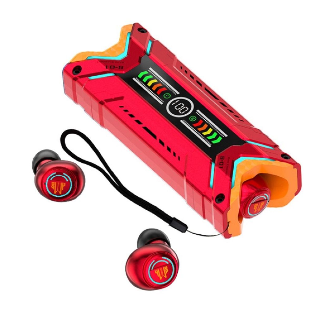 GENERICO - AUDIFONOS BLUETOOTH GAMER M48 - ROJO