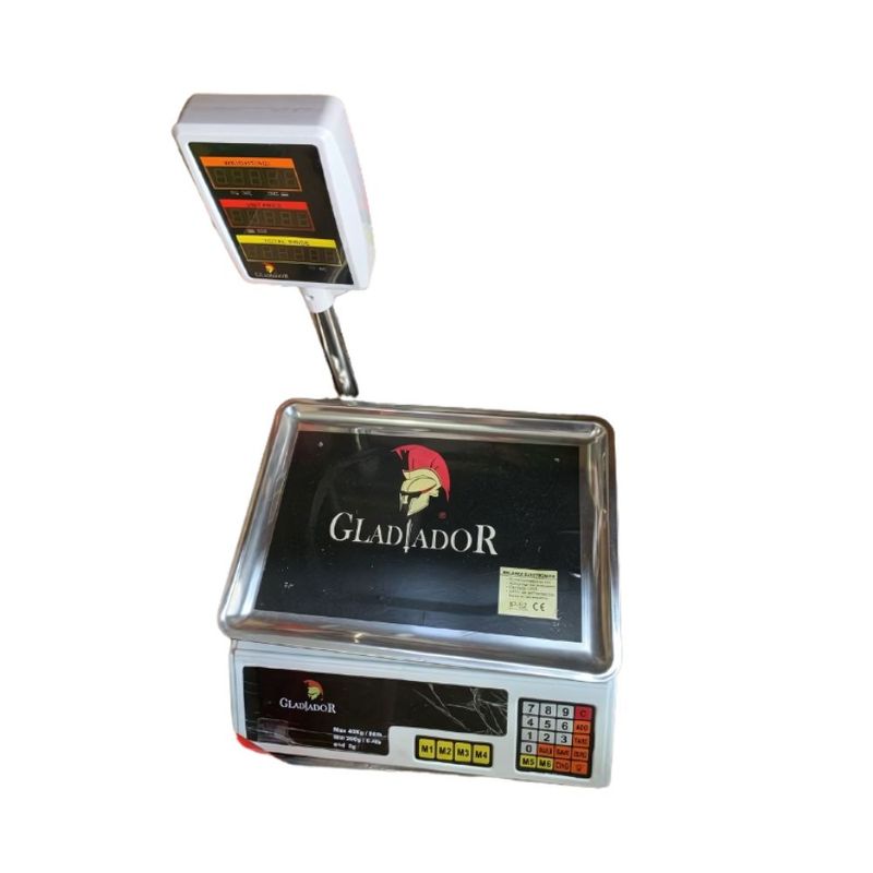 GENERICO - Balanza Digital Electronica 40kg Bascula Con Luz con brazo Gladiador