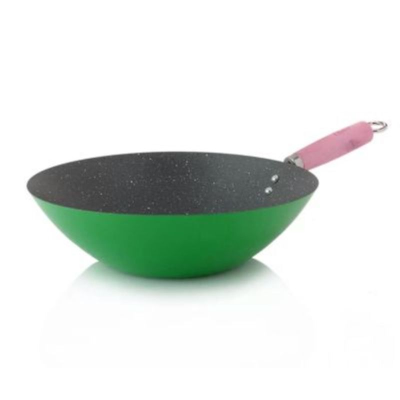 OSTER - Sartén Wok  de Carbón Steel 30cm Verde