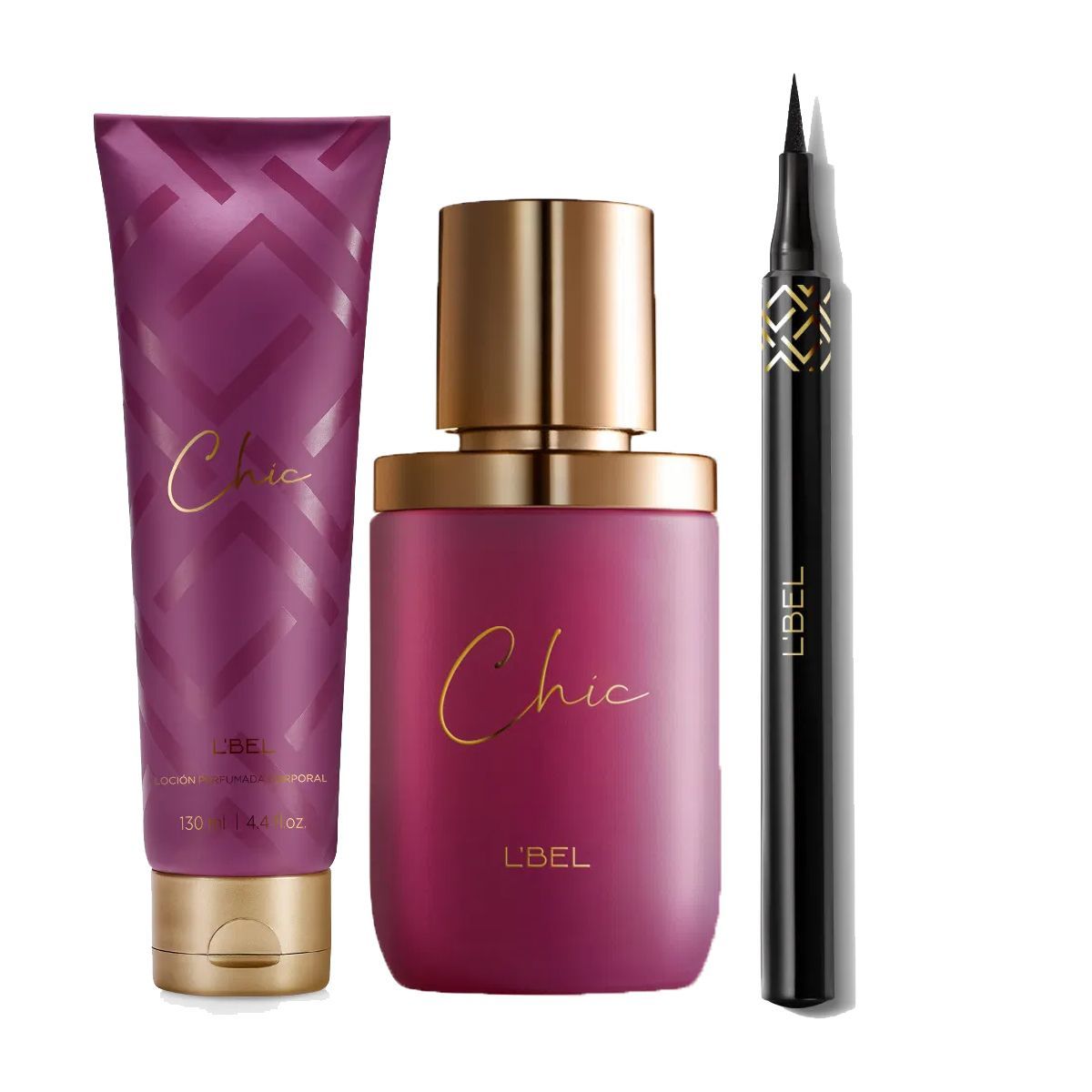 LBEL - Chic Perfume de Mujer con Hidratante y Delineador Liquido
