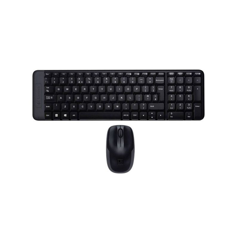 LOGITECH - TECLADO LOGITECH + MOUSE MK220 WIRELESS USB SP BLACK