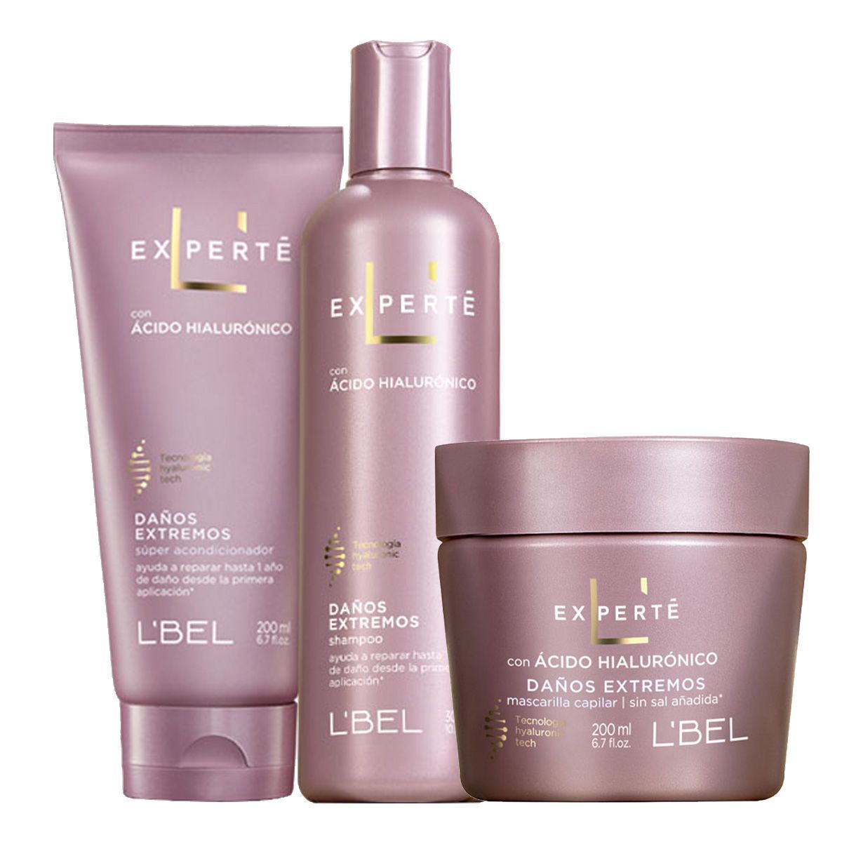 LBEL - Rutina Capilar x3 Daños Extremos 200 ml Experté