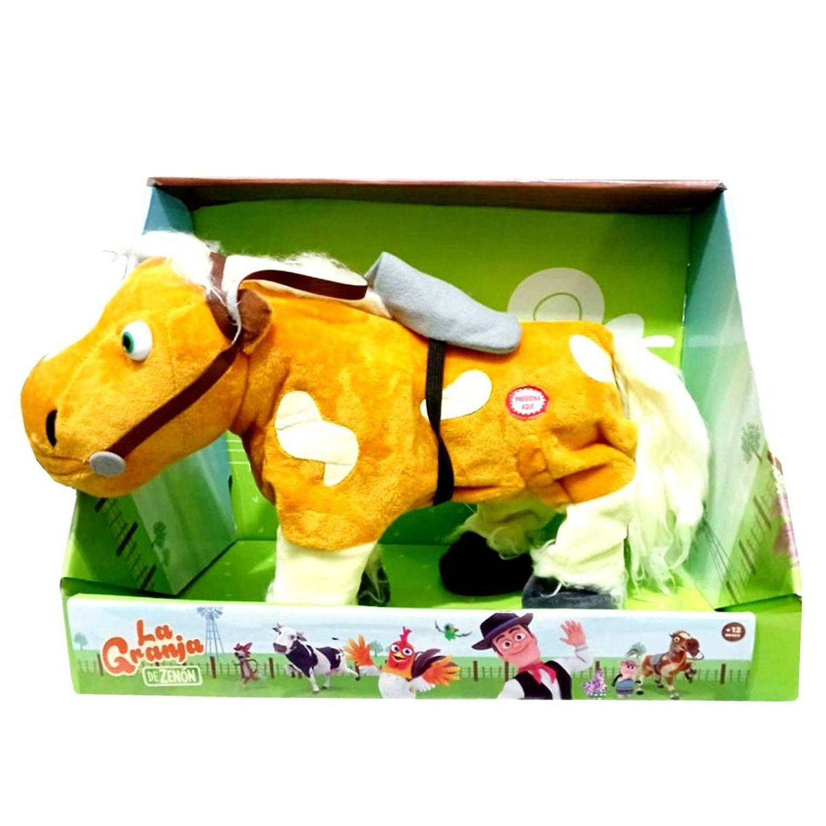 LA GRANJA DE ZENON - CABALLO PERCHERÓN PELUCHE MUSICAL DE LA GRANJA DE ZENÓN