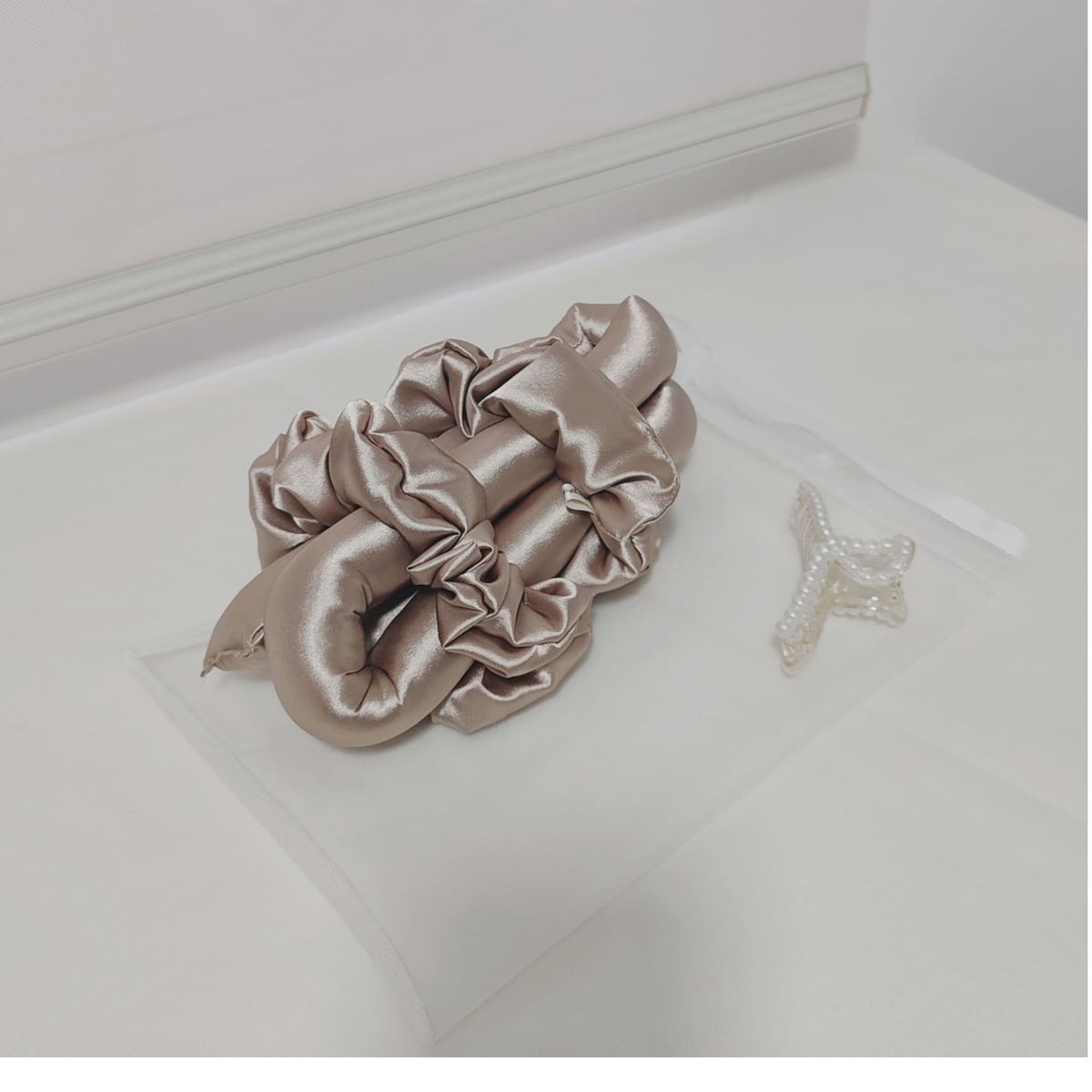 GENERICO - Rizador de Cabello Sin Calor 2 Collets 1 Gancho - Arena