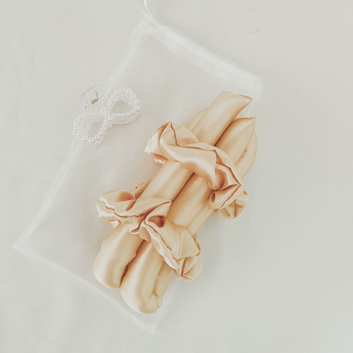 GENERICO - Rizador de Cabello Sin Calor 2 Collets 1 Gancho - Golden