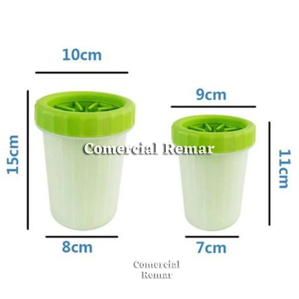 GENERICO - Limpiador de Patas para Perros y Mascotas Talla M Verde