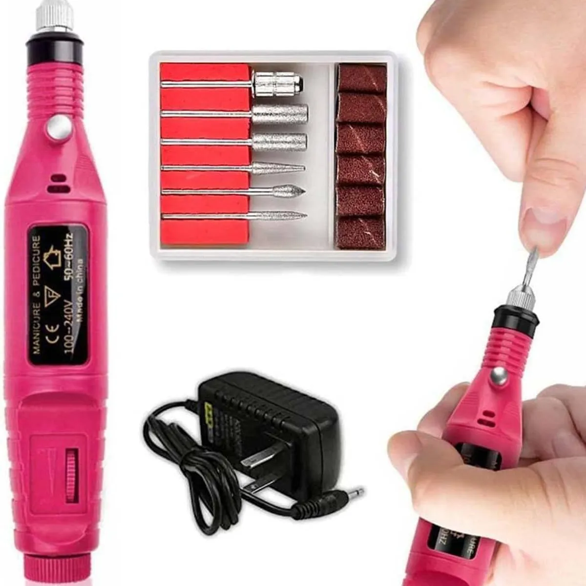 GENERICO - Lima Eléctrica Para Manicura Y Pedicura  Pulidora