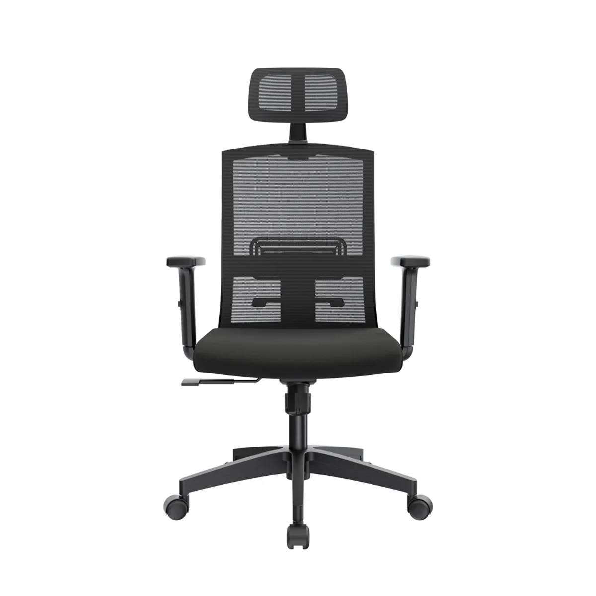 OFIDEAS - Silla Ergonomica Monk Negro Con Cabecero Ofideas