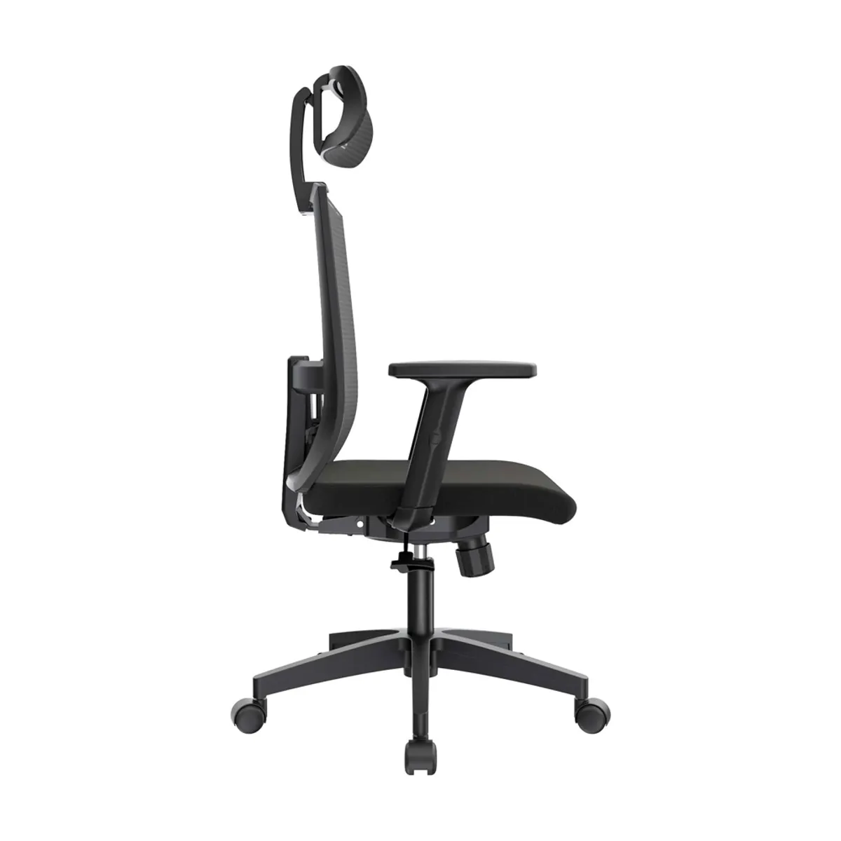OFIDEAS - Silla Ergonomica Monk Negro Con Cabecero Ofideas