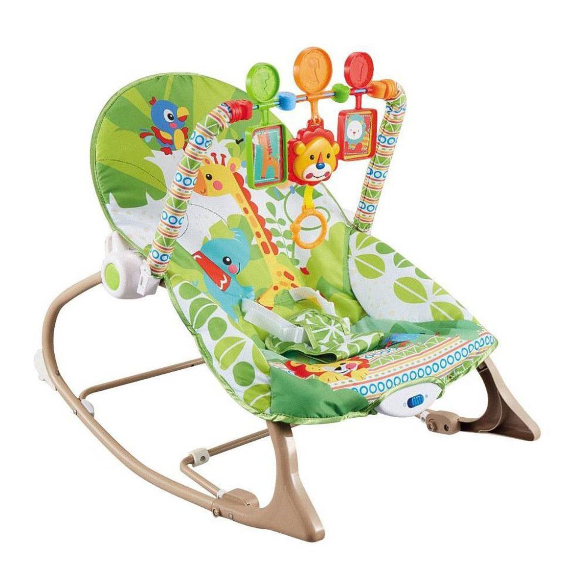 GENERICO - SILLA MECEDORA MUSICAL JIRAFA VERDE