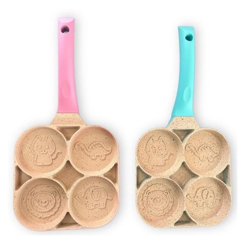 GENERICO - SARTEN ANTIADHERENTE 4 DIVISIONES PARA LONCHERAS CON DISEÑOS