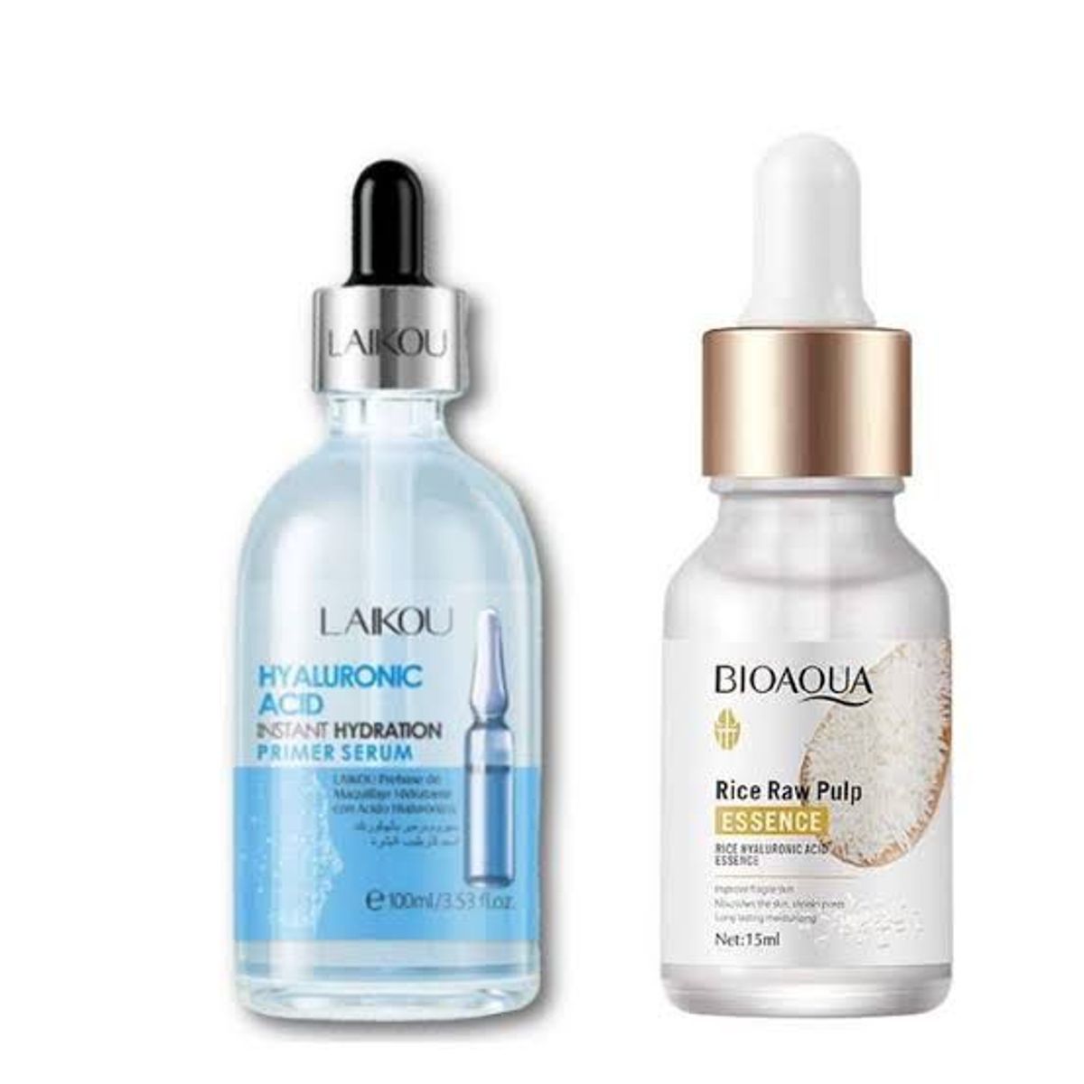 BIOAQUA - Serum de Acido Hialuronico + Serum de arroz