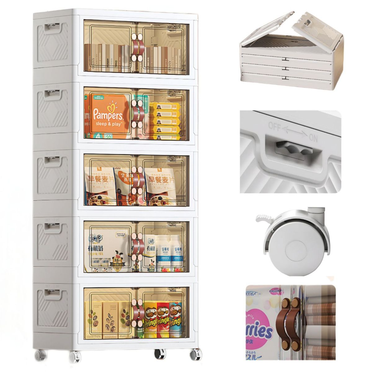 GENERICO - Organizador multiuso armario de almacenamiento portátil plegable