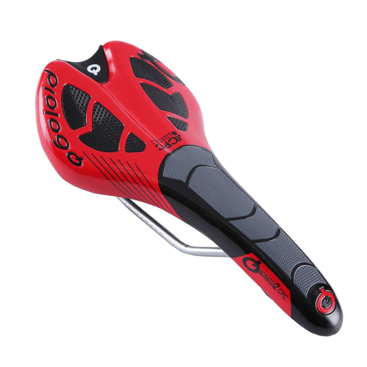 GENERICO - Asiento Para Bicicleta De Montaña Y Ruta Prologo Rojo