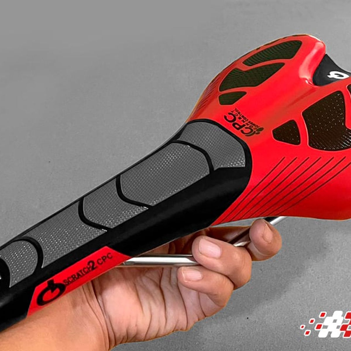 GENERICO - Asiento Para Bicicleta De Montaña Y Ruta Prologo Rojo