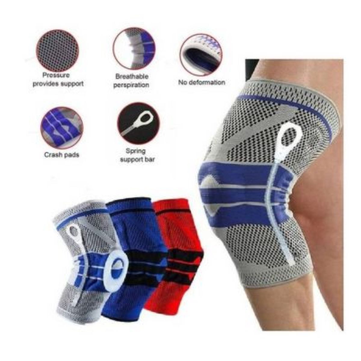 GENERICO - Rodillera Articulada Ortopédica con Gel M Aleatorio