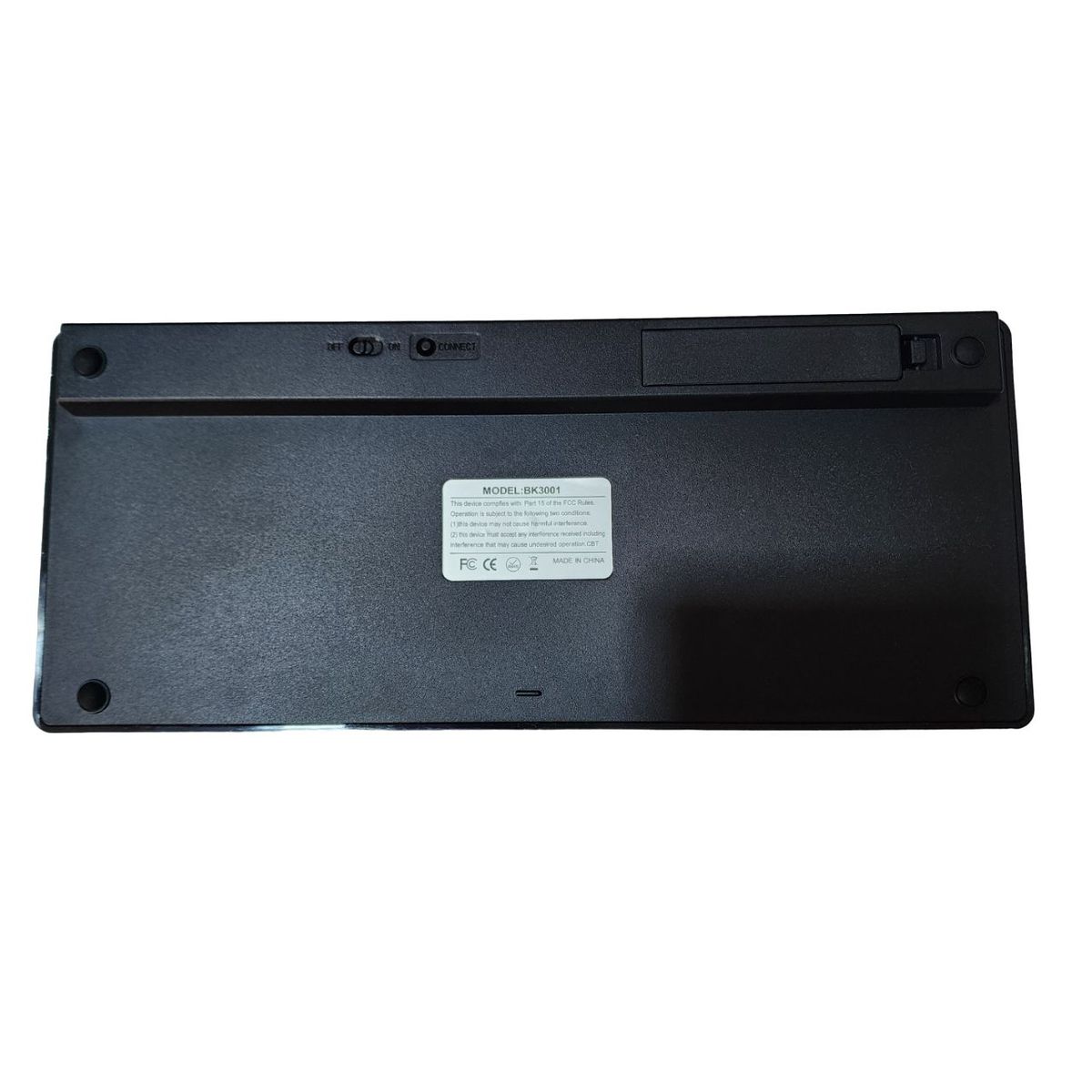 GENERICO - Teclado Inhalamábrico Bluetooth  Wireless Universal -  Negro