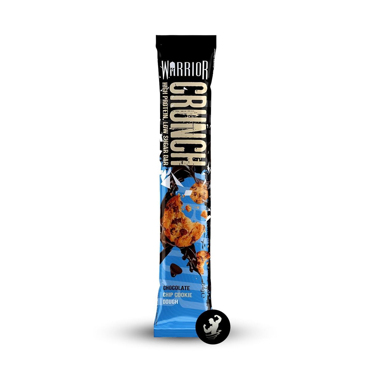 WARRIOR - Barra Proteína Warrior Crunch 64 grs caja 12 unidades - Chocolate Chip Cookie Dough