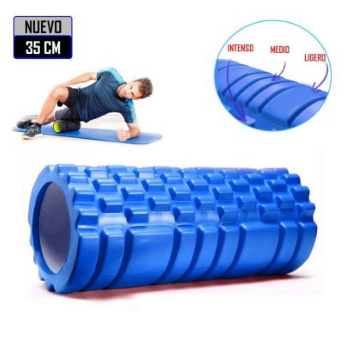 GENERICO - Foam Roller 35cm Rodillo de Espuma para Masaje