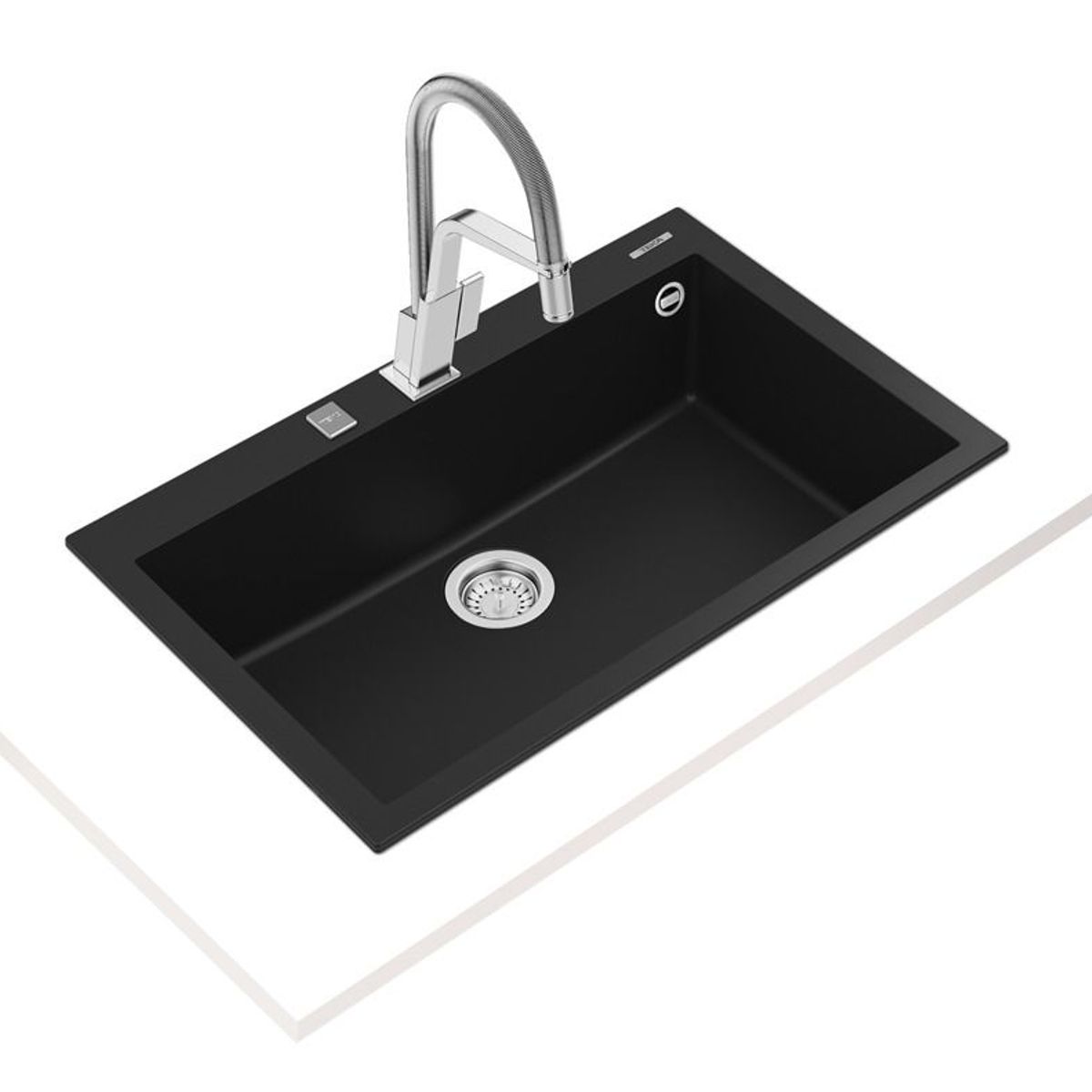 TEKA - LAVADERO DE CUARZO FORSQUARE 1-POZA 79x50x20