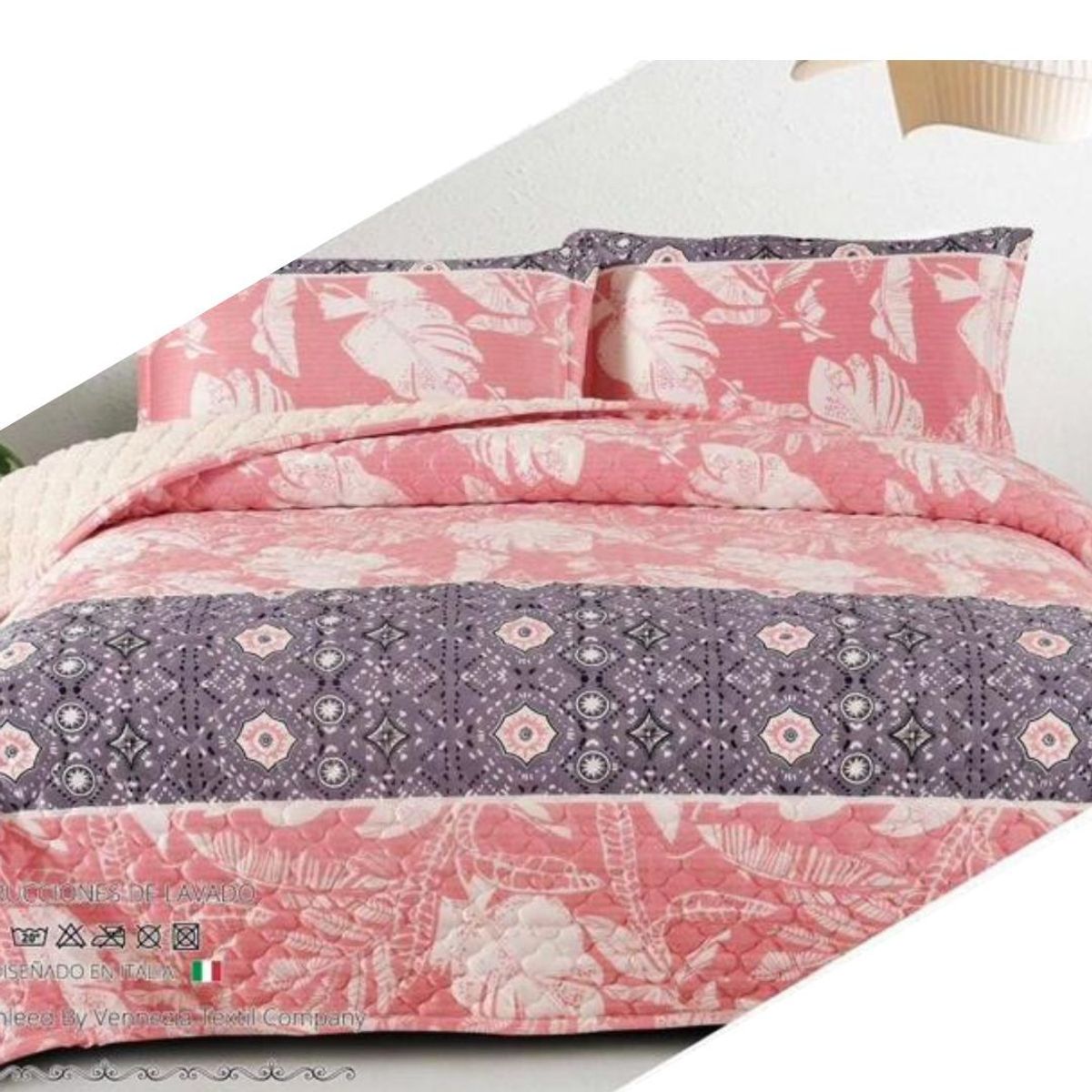 VENEZIA - CUBRECAMA VICENZA CON CARNERO DE 2 PLAZAS