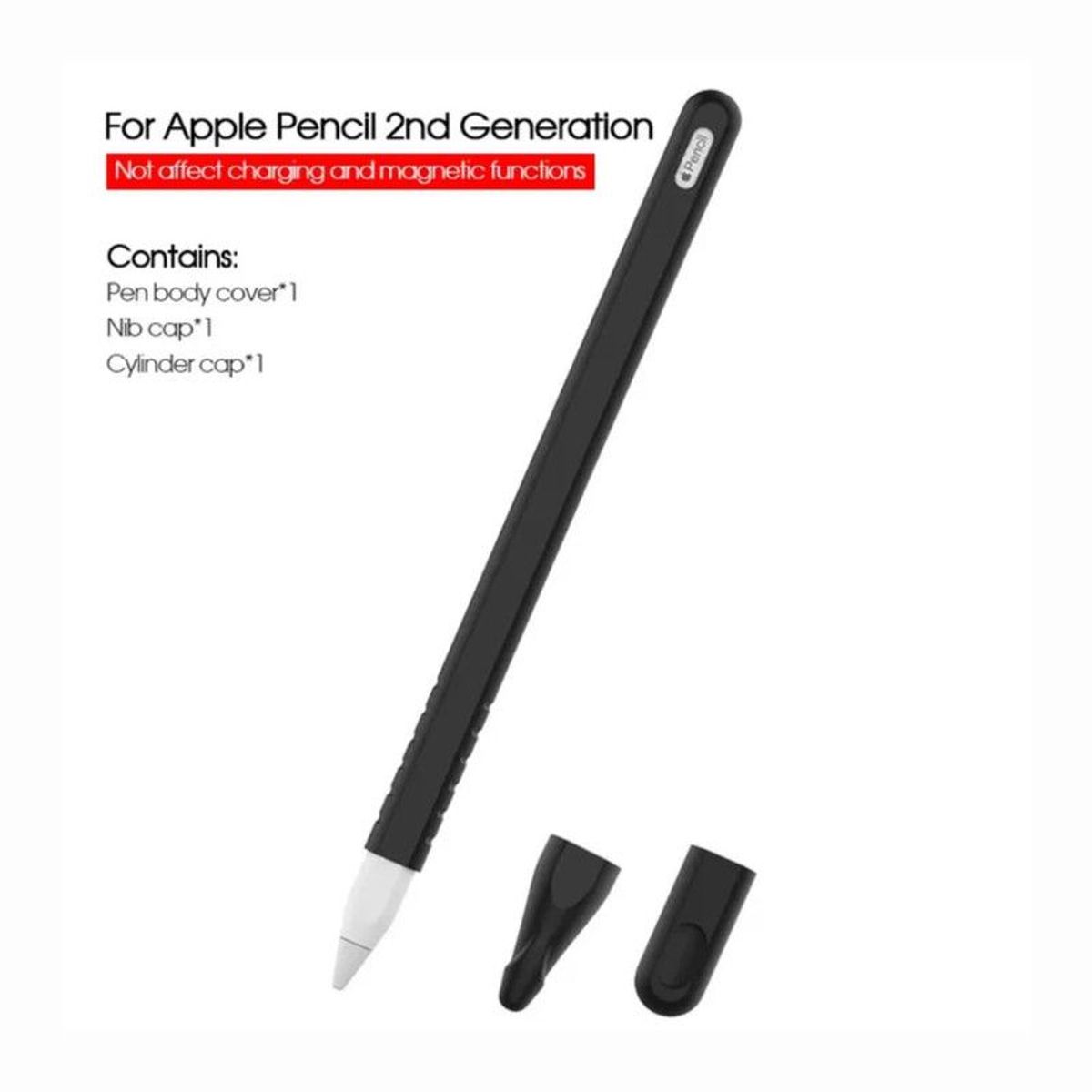 GENERICO - Case Para Apple Pencil 2da Generacion - NEGRO