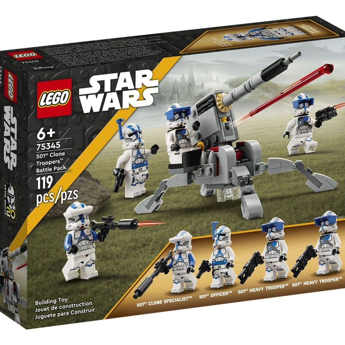 LEGO - LEGO 75345 Pack de Combate Soldados Clon de la 501