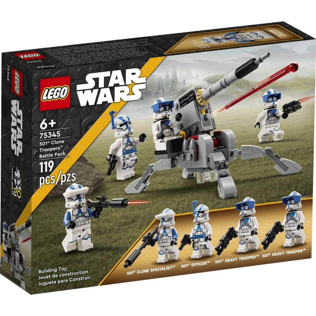 LEGO - LEGO 75345 Pack de Combate Soldados Clon de la 501
