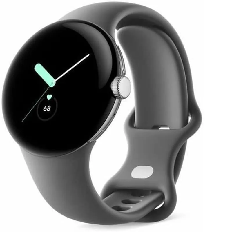 GOOGLE - Google Pixel Watch BluetoothWifi - Prata com correia de carvão
