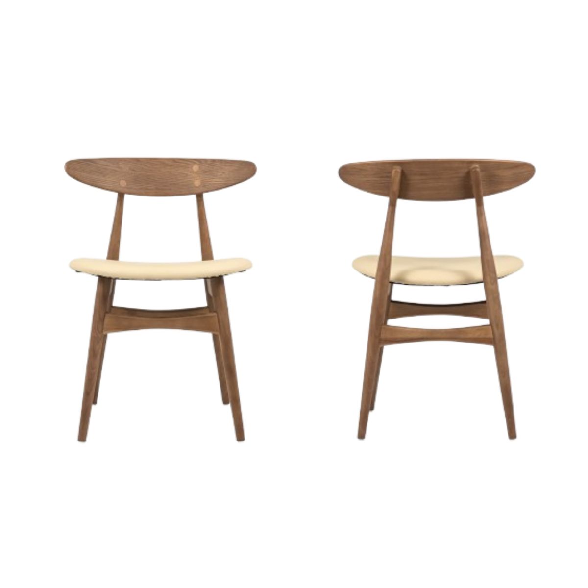 NIHM - Silla de Comedor Hans Leather Cream