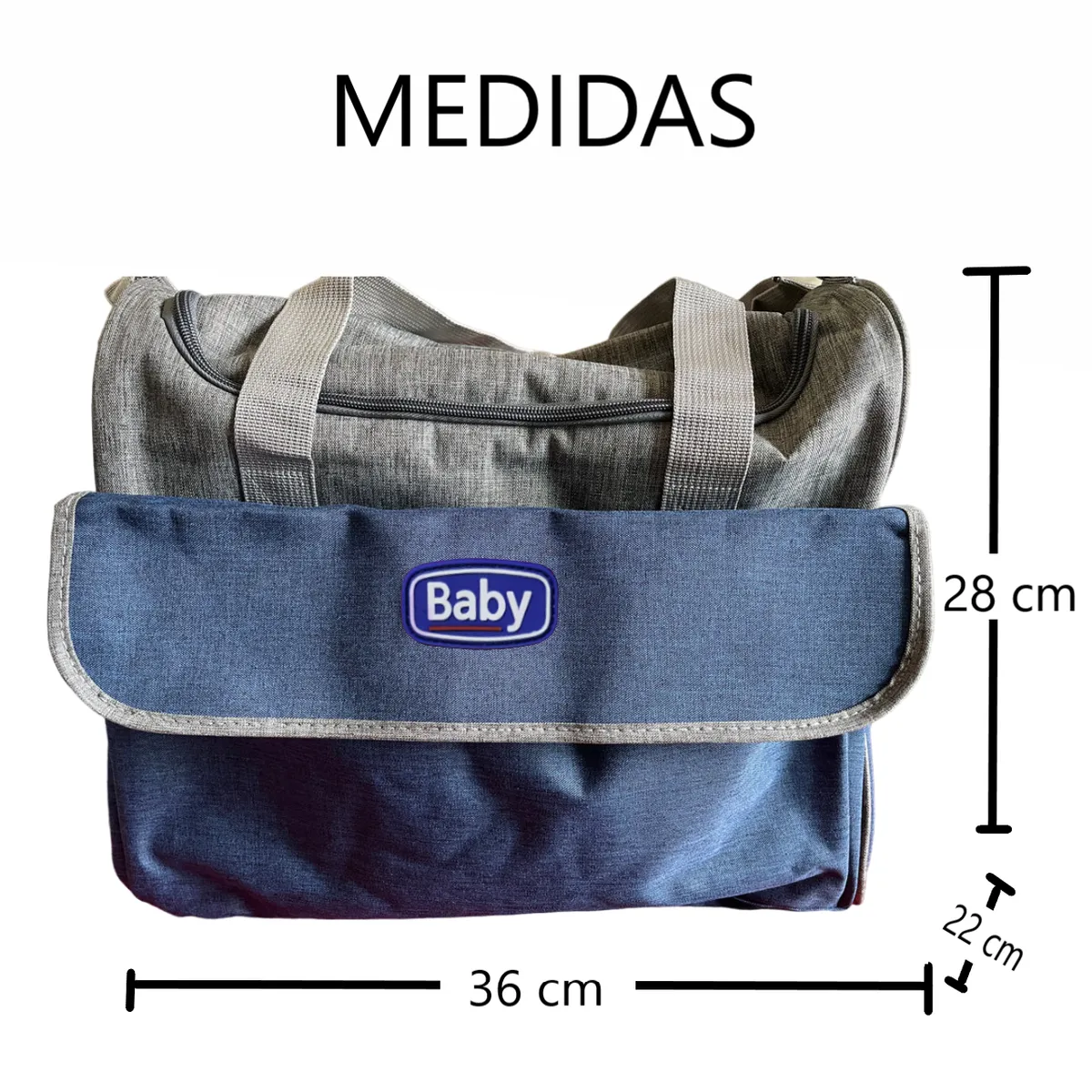 GENERICO - Pañalera Multifuncional - 5 bolsillos