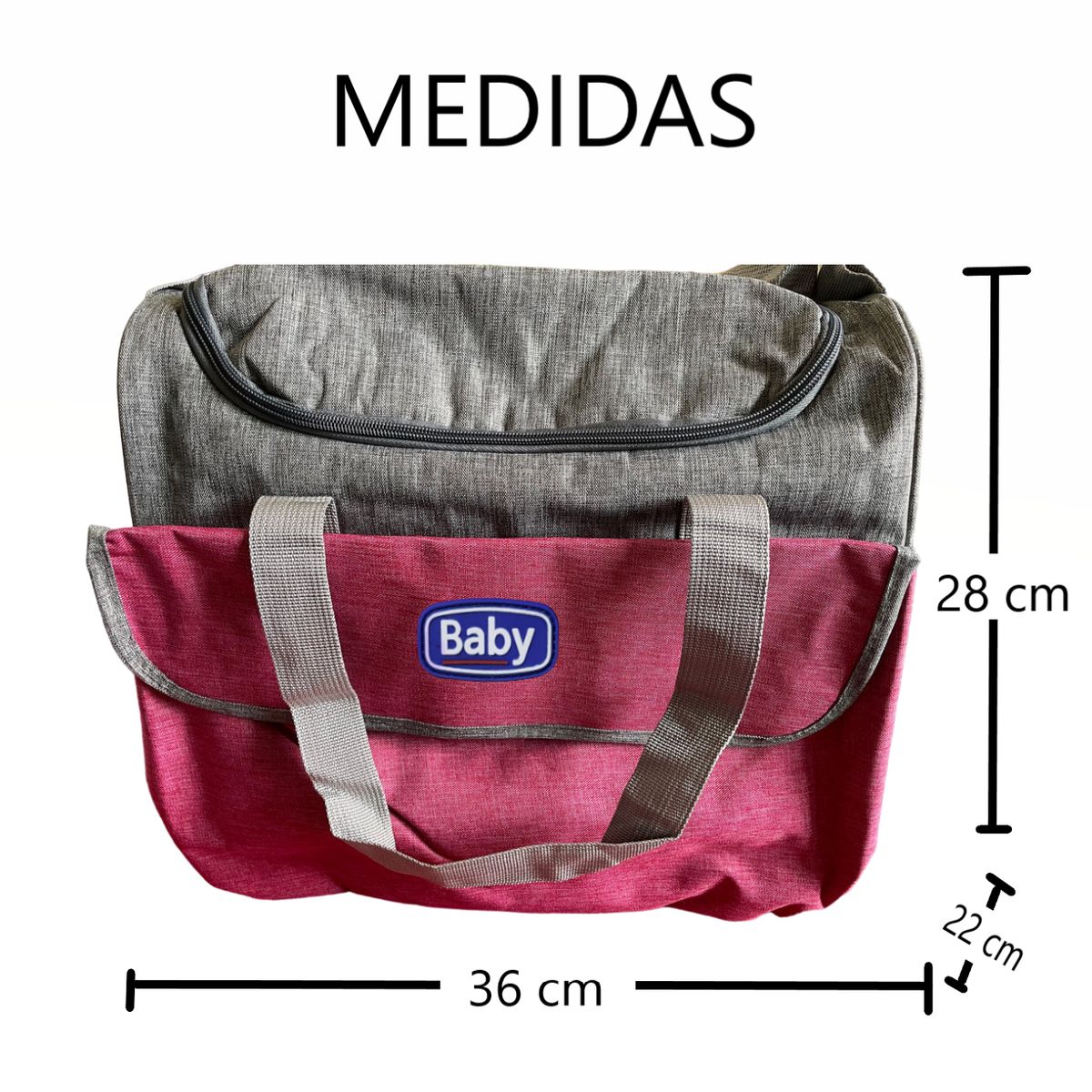 GENERICO - Pañalera Multifuncional Grande - 5 bolsillos