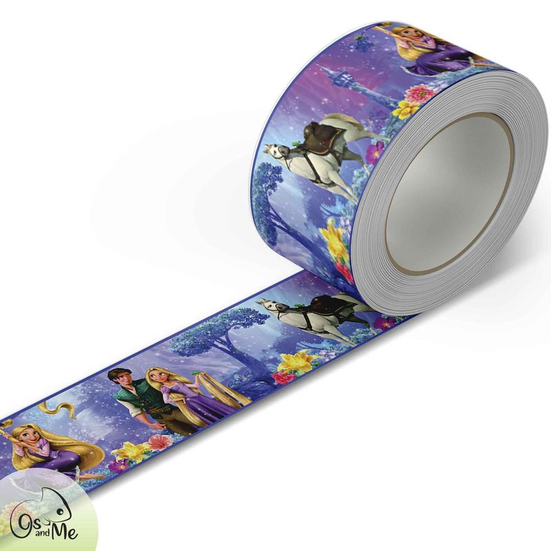 GENERICO - 5.9 mts de Cenefa Infantil autoadhesivo decorativo Niña Rapuncel
